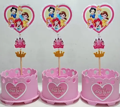Lembrancinha Princesas Baby Disney Enfeite Princesas Baby
