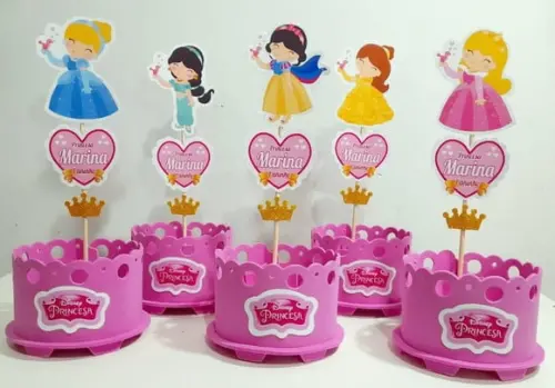 Lembrancinha Princesas Baby Disney Enfeite Princesas Baby
