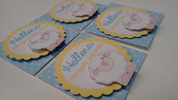 Adesivo Caixinha 5cm Ovelinha