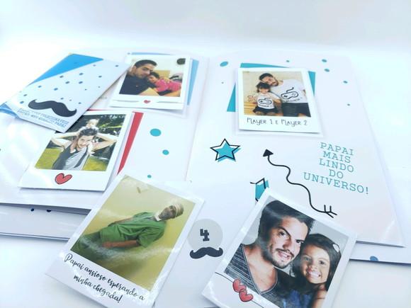 Álbum de Figurinhas Dia dos Pais Presente Personalizado