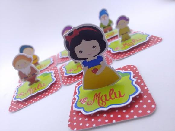 Aplique Caixinha 5cm Branca de Neve