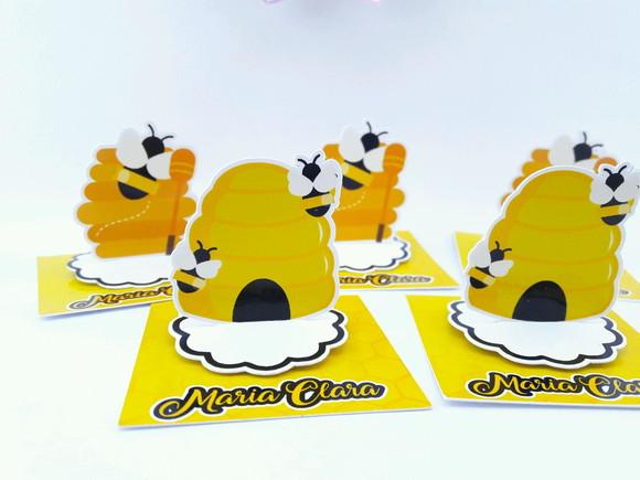 Aplique Personalizado Abelhinha 5cm para Caixinha