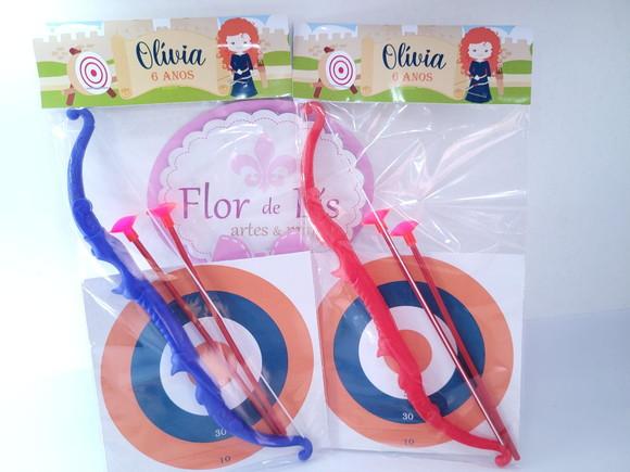 Arco e Flecha Mérida Lembrancinha Personalizada Valente