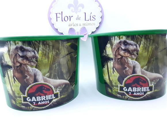 Balde de Pipoca 1,5l Dinossauro Jurassic