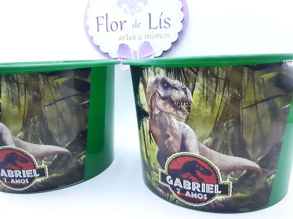Balde de Pipoca 1,5l Dinossauro Jurassic