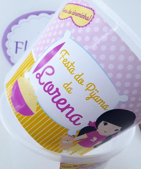 Balde de Pipoca 1,5l Festa do Pijama