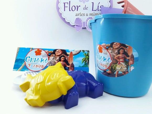 Balde de Praia Personalizado Moana Praia