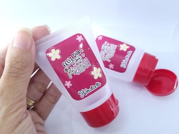 Bisnaga Dia das Mães para Hidratante Álcool ou Sabonete 30gr