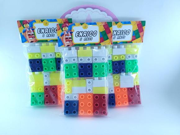 Blocos de Montar Personalizado no Saquinho Lego