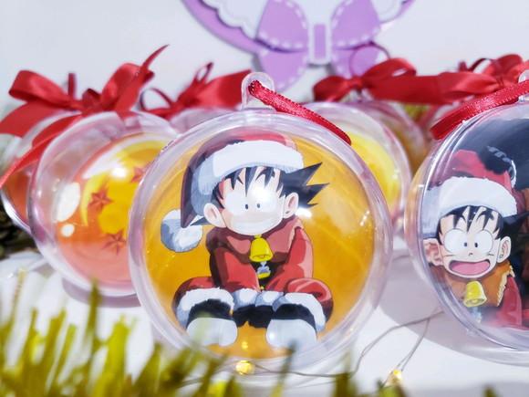 Bola de Natal Esferas do Dragão Enfeite Geek Dragonball Nerd