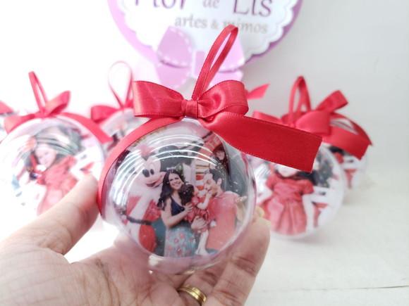 Bola de Natal Personalizada com Foto
