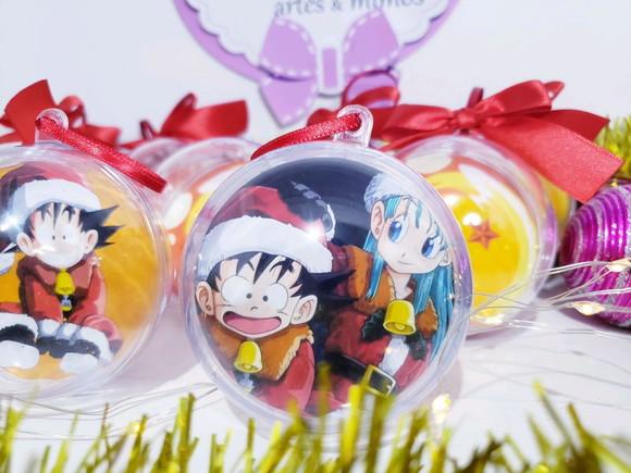 Bola de Natal Esferas do Dragão Enfeite Geek Dragonball Nerd