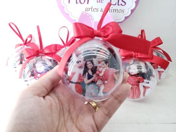 Bola de Natal Personalizada com Foto