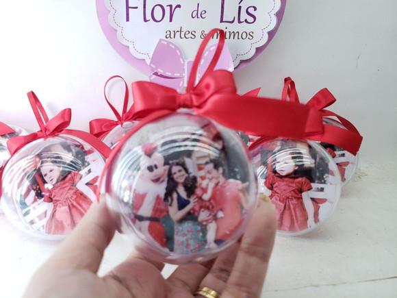 Bola de Natal Personalizada com Foto