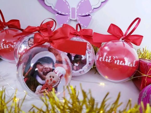 Bola de Natal Personalizada com Foto