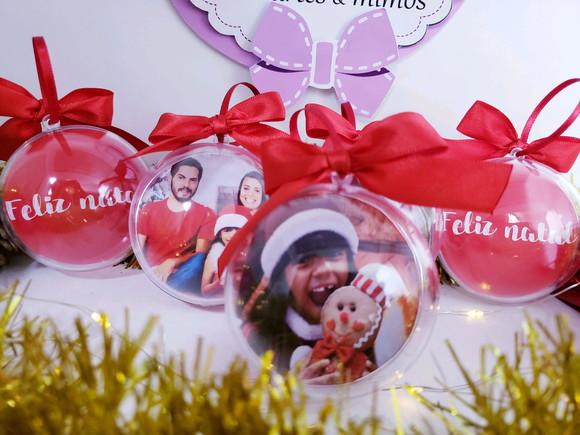 Bola de Natal Personalizada com Foto