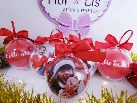 Bola de Natal Personalizada com Foto