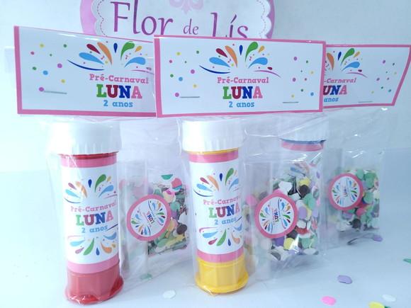 Bolha de Sabão com Confete Carnaval Bloquinho