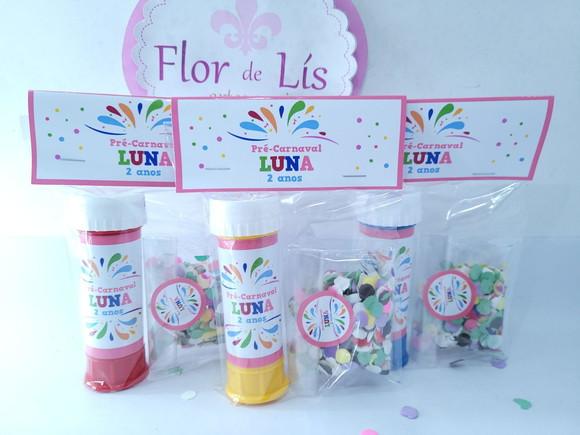 Bolha de Sabão com Confete Carnaval Bloquinho