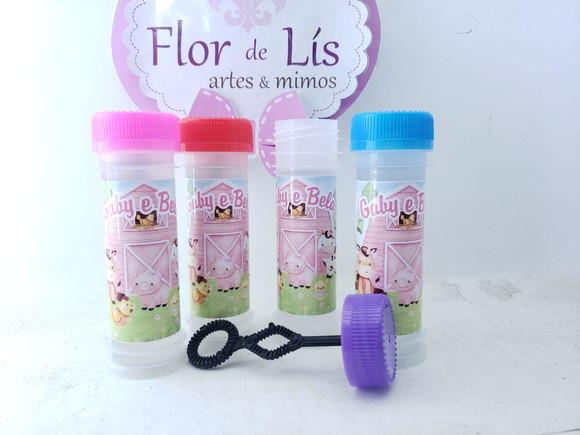 Bolha de Sabão Fazendinha Menina Aquarela