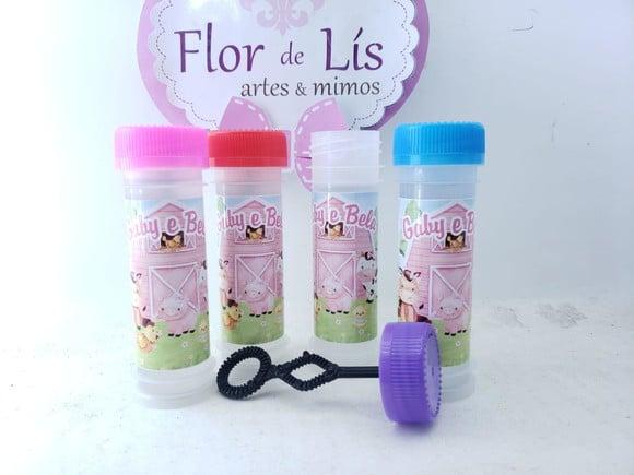 Bolha de Sabão Fazendinha Menina Aquarela