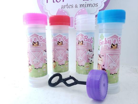 Bolha de Sabão Fazendinha Menina Aquarela