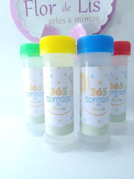 Bolha de Sabão Lembrancinha Personalizada 365 Sorrisos