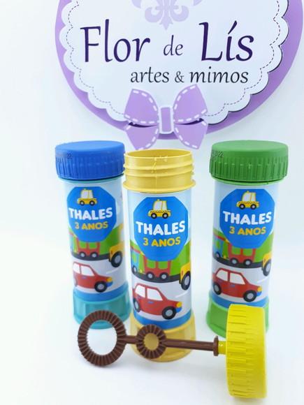 Bolha de Sabão Meios de Transportes Lembrancinha