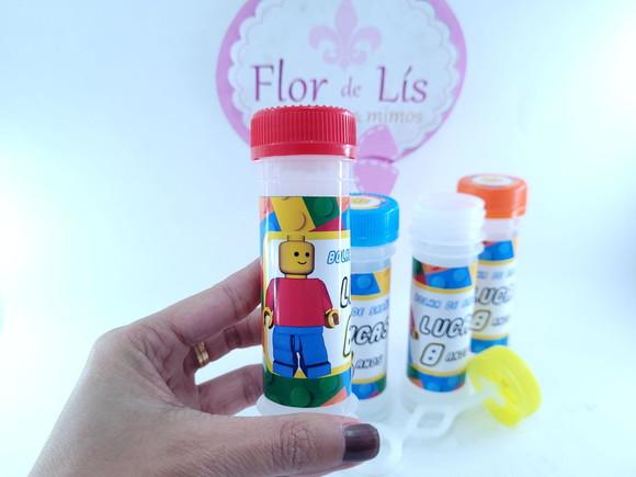 Bolha de Sabão Personalizada Festa Lego Lembrancinha