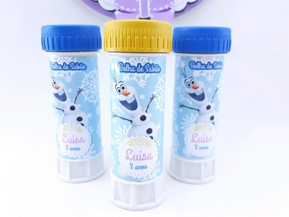 Bolha de Sabão Personalizada Frozen Olaf