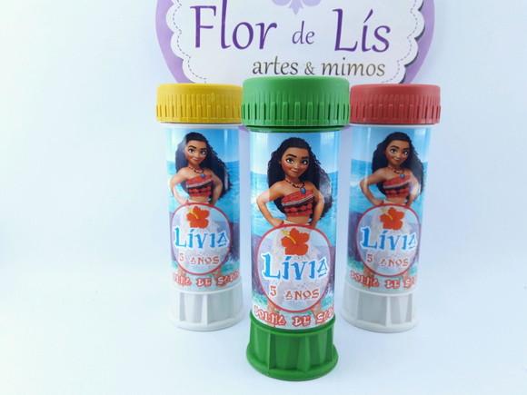 Bolha de Sabão Personalizada Moana