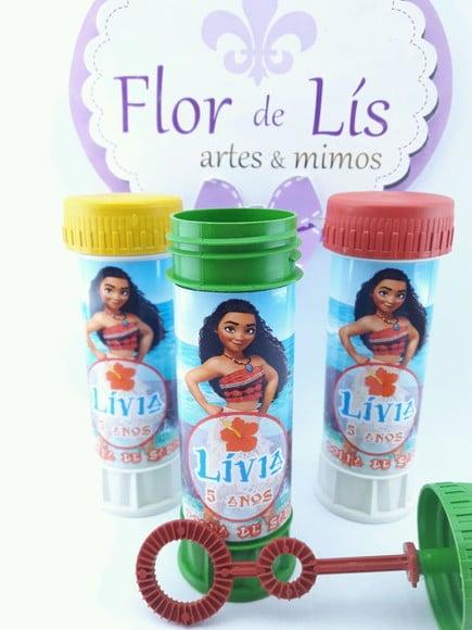 Bolha de Sabão Personalizada Moana