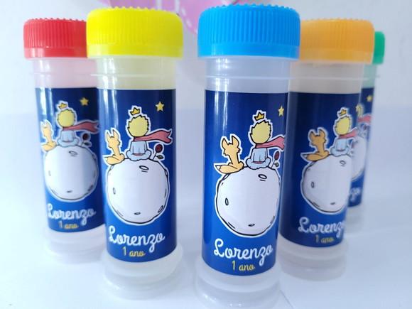 Bolha de Sabão Personalizada o Pequeno Príncipe Lembrancinha