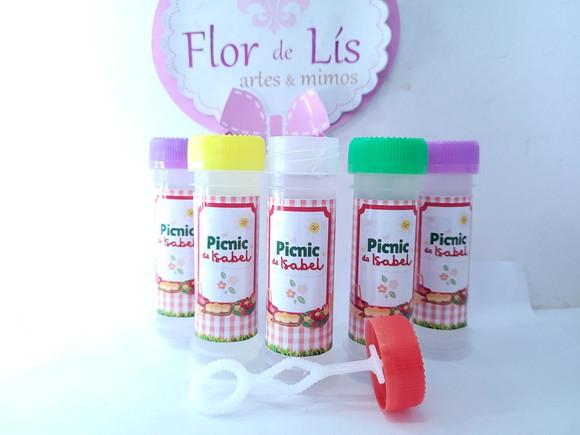 Bolha de Sabão Piquenique Lembrancinha Menina