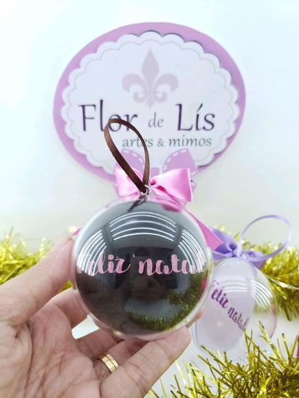 Bolinha de Árvore de Natal Empresa com Logo Personalizada