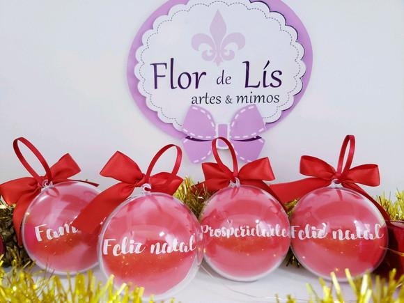Bolinha de Árvore de Natal Personalizada com Nome Enfeite