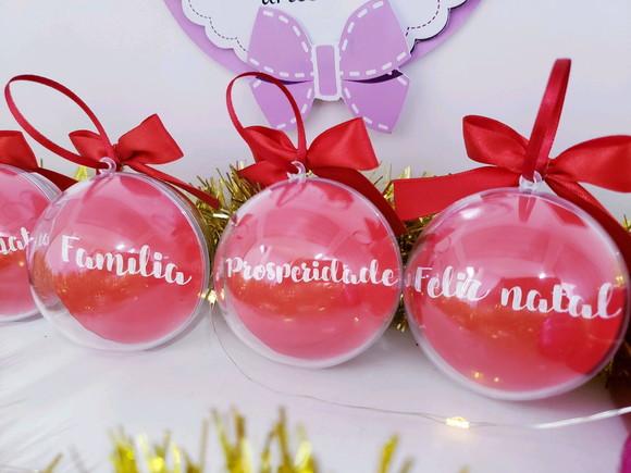 Bolinha de Árvore de Natal Personalizada com Nome Enfeite
