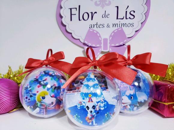 Bolinha de Natal Animal Crossing Enfeite Geek Game