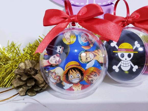 Bolinha de Natal One Piece Enfeite Geek Anime