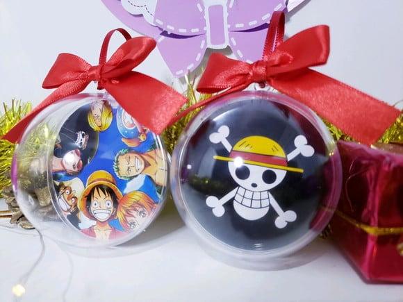 Bolinha de Natal One Piece Enfeite Geek Anime