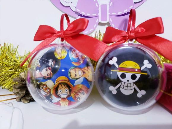 Bolinha de Natal One Piece Enfeite Geek Anime