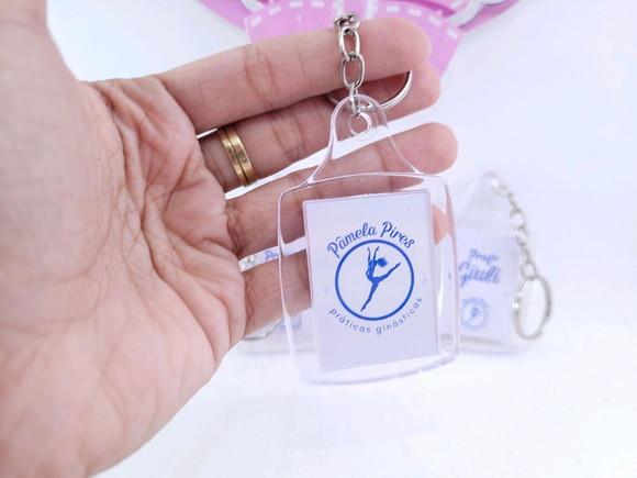 Brinde Chaveiro Acrílico Personalizado com Logo Professores