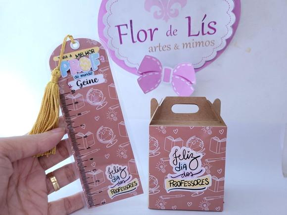 Brinde Dia do Professor Caixa e Marca Páginas Personalizado