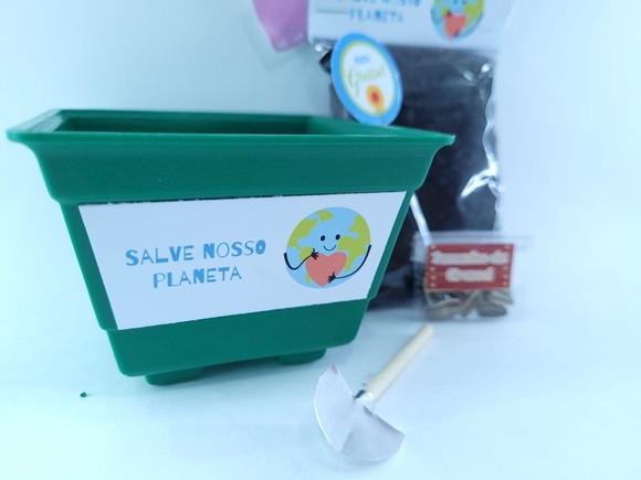 Brinde Kit Plantar Girassol Meio Ambiente Sustentável