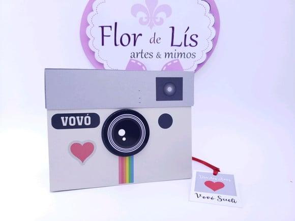 Caixa com Fotos Polaroid Retrô Dia dos Avós