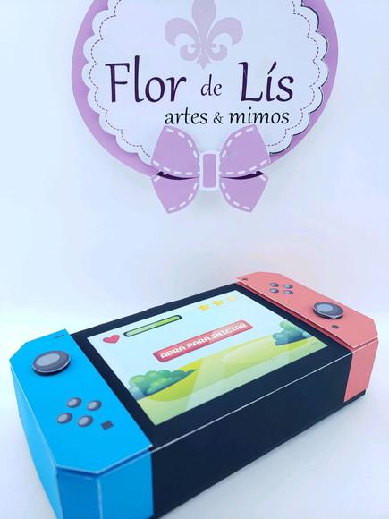 Caixa Dia dos Pais Gamer para 6 Docinhos Video Game Presente