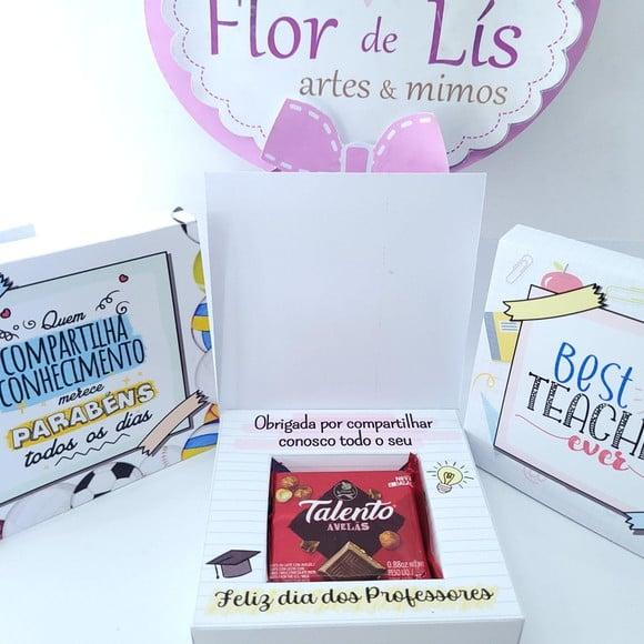 Caixa Dia dos Professores para Chocolate Talento