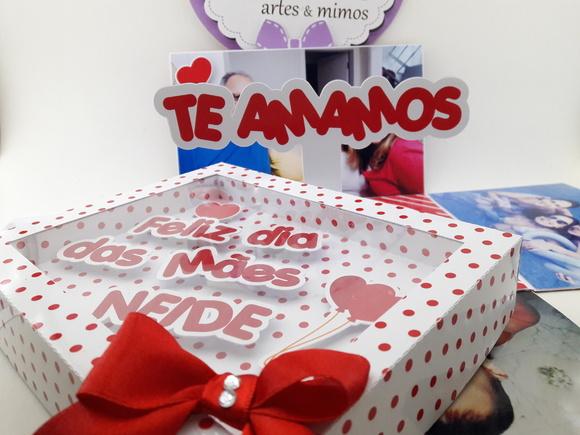 Caixa Explosão Visor Dia das Mães