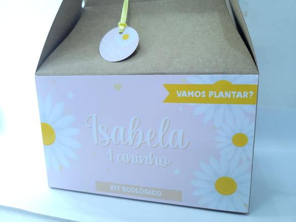 Caixa Lanche Jardim das Margaridas Maleta Grande