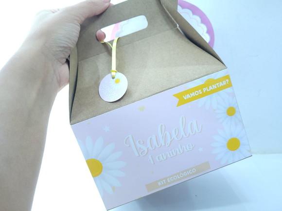 Caixa Lanche Jardim das Margaridas Maleta Grande